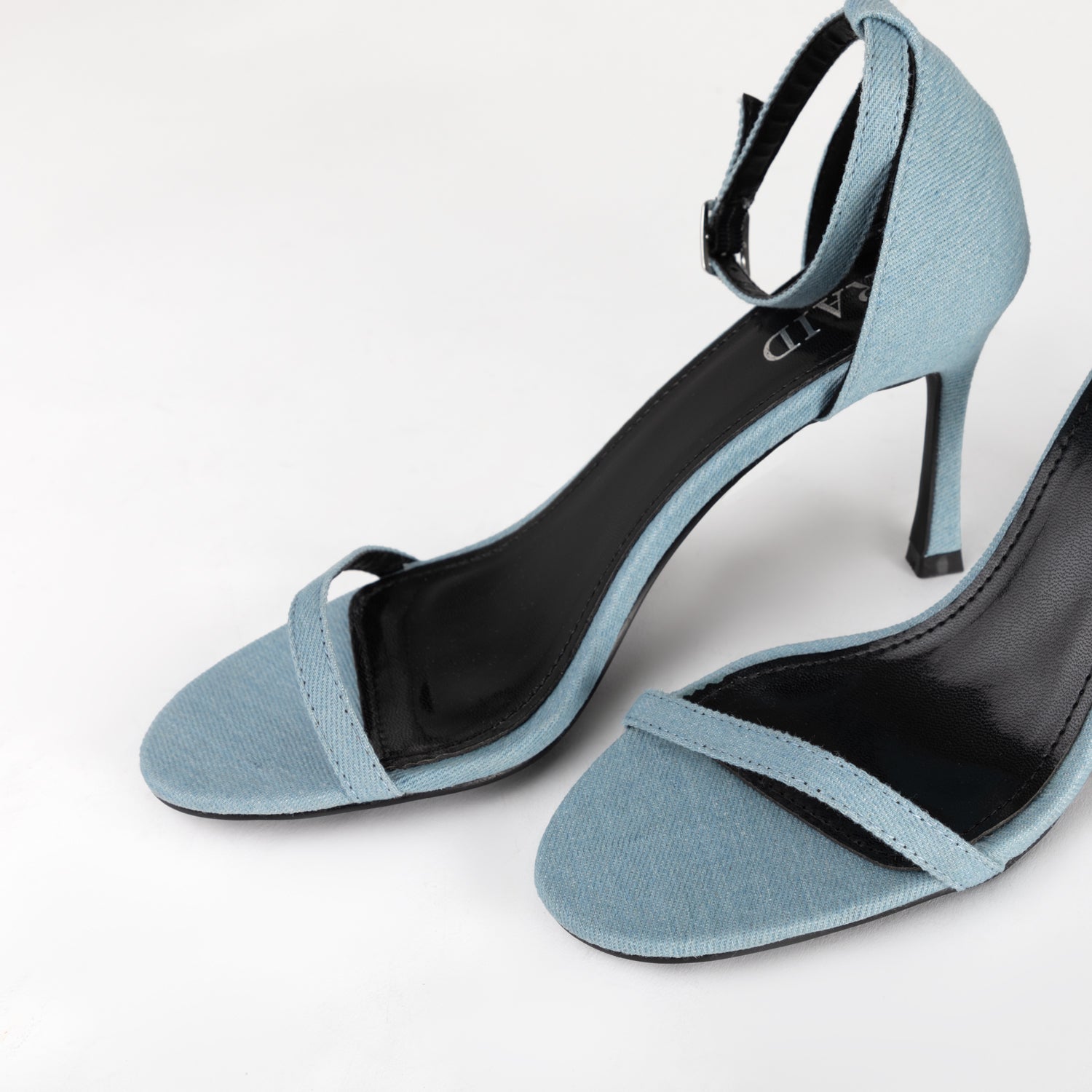 RAID Everlea Heeled Sandals in Blue Denim