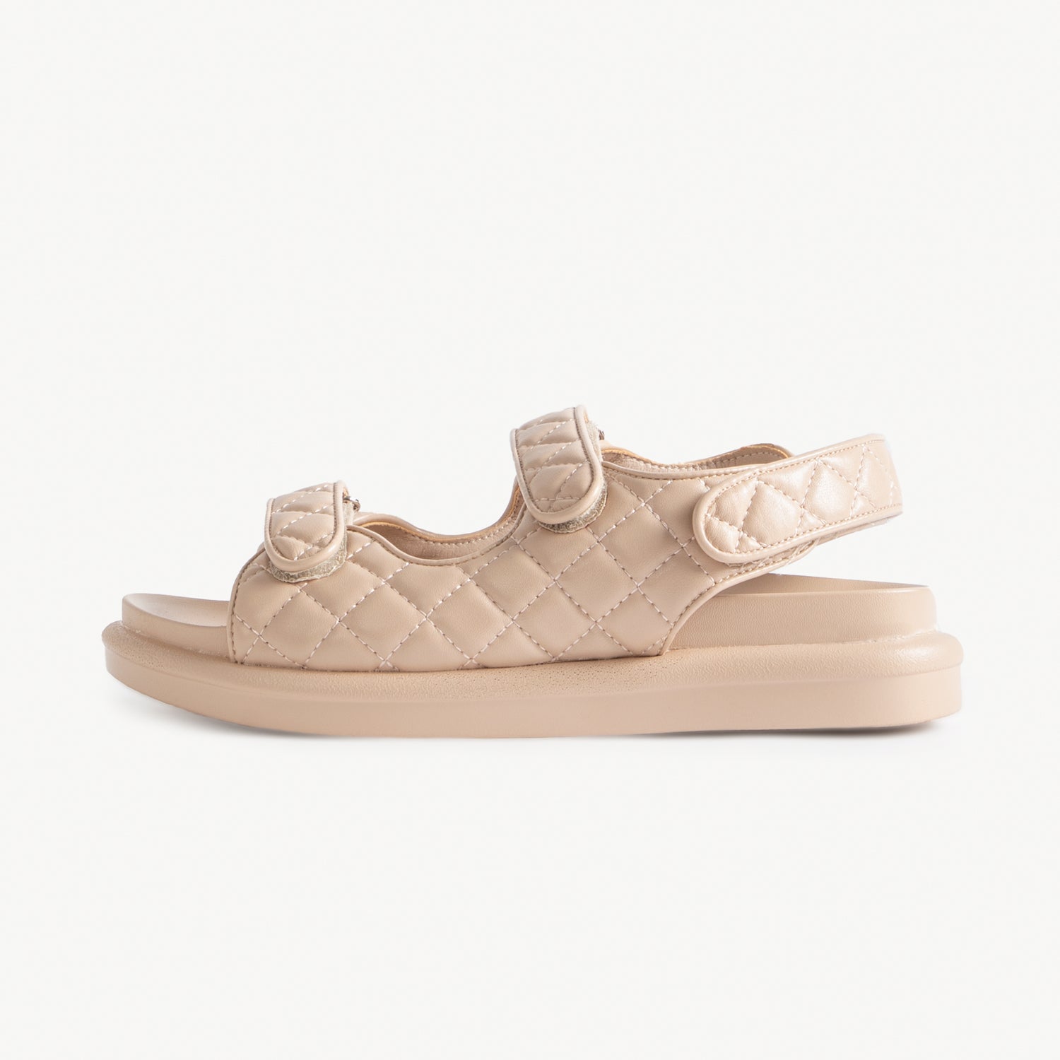 RAID Amylia Quilted Sandal in Beige