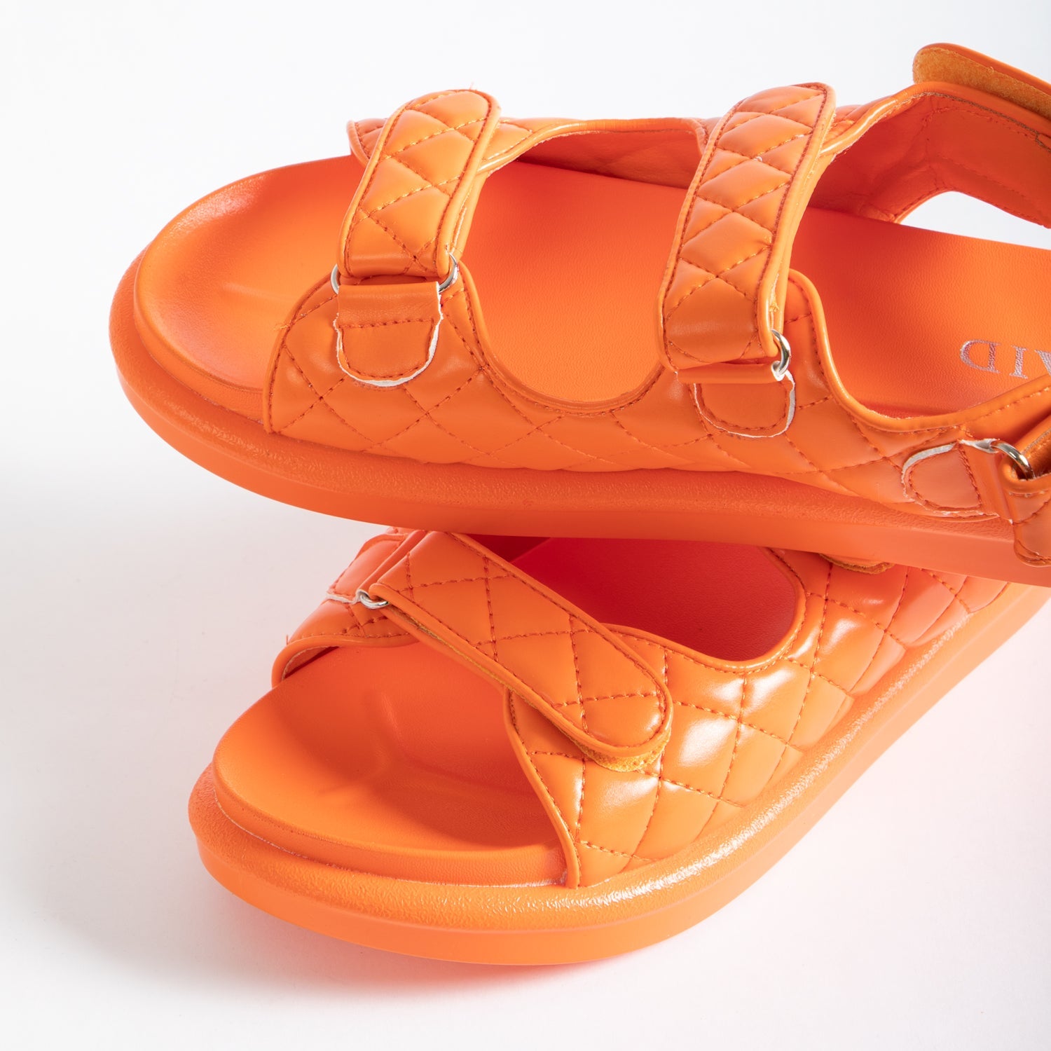 RAID Amylia Quilted Sandal in Orange