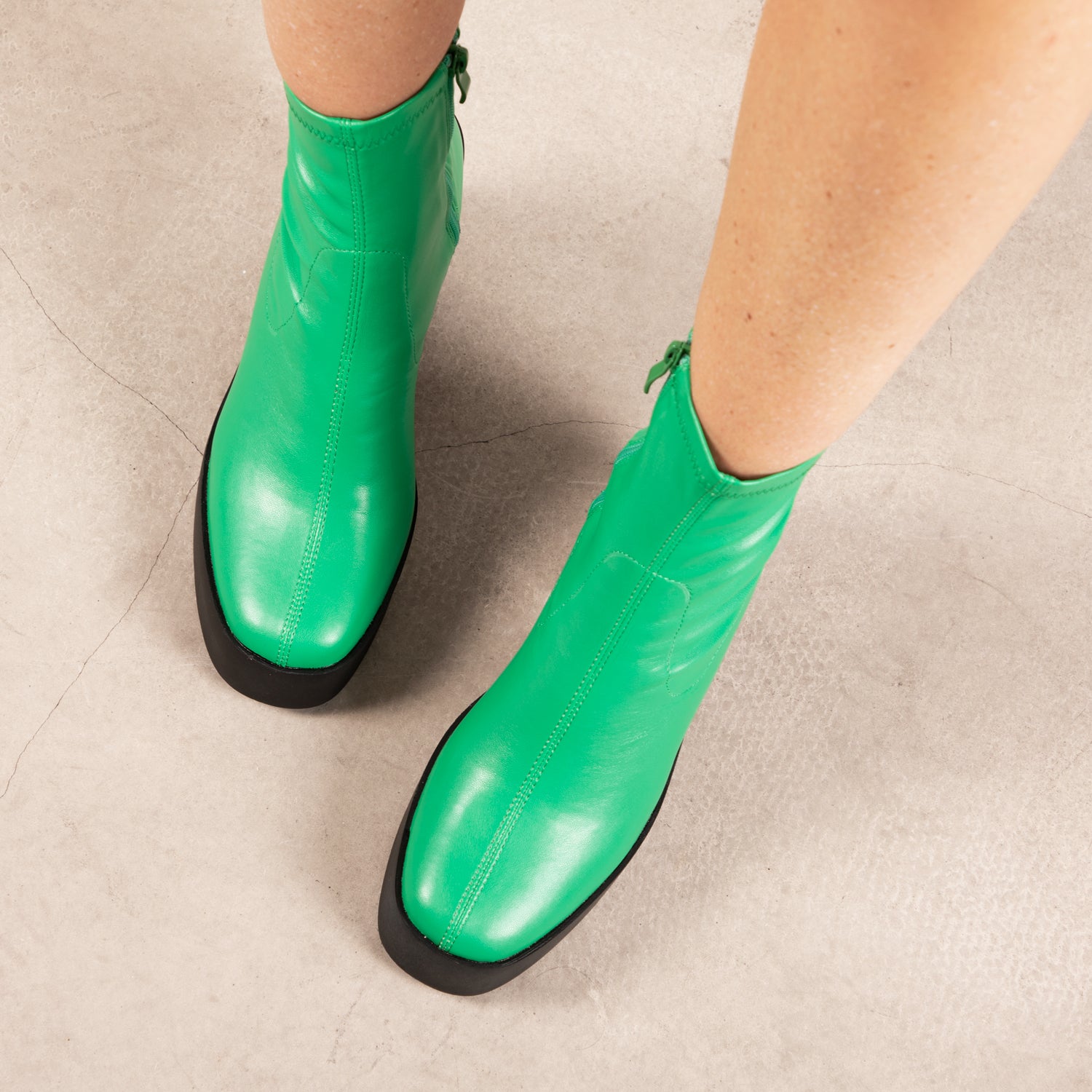 RAID Beena Platform Ankle Boot in Green