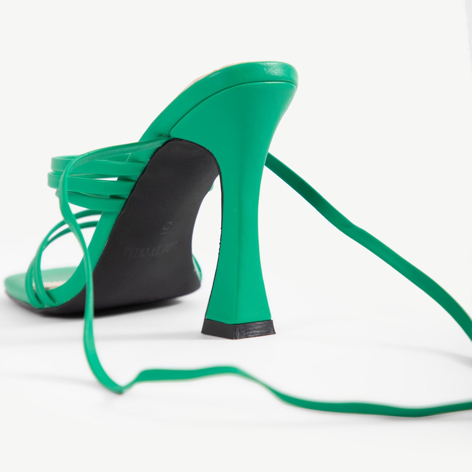 RAID Credence Lace Up Heel in Green