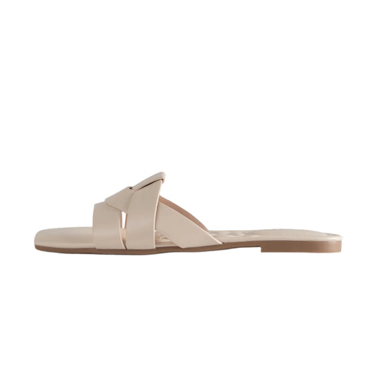 RAID Faylinn Flat Mule in Cream Pu