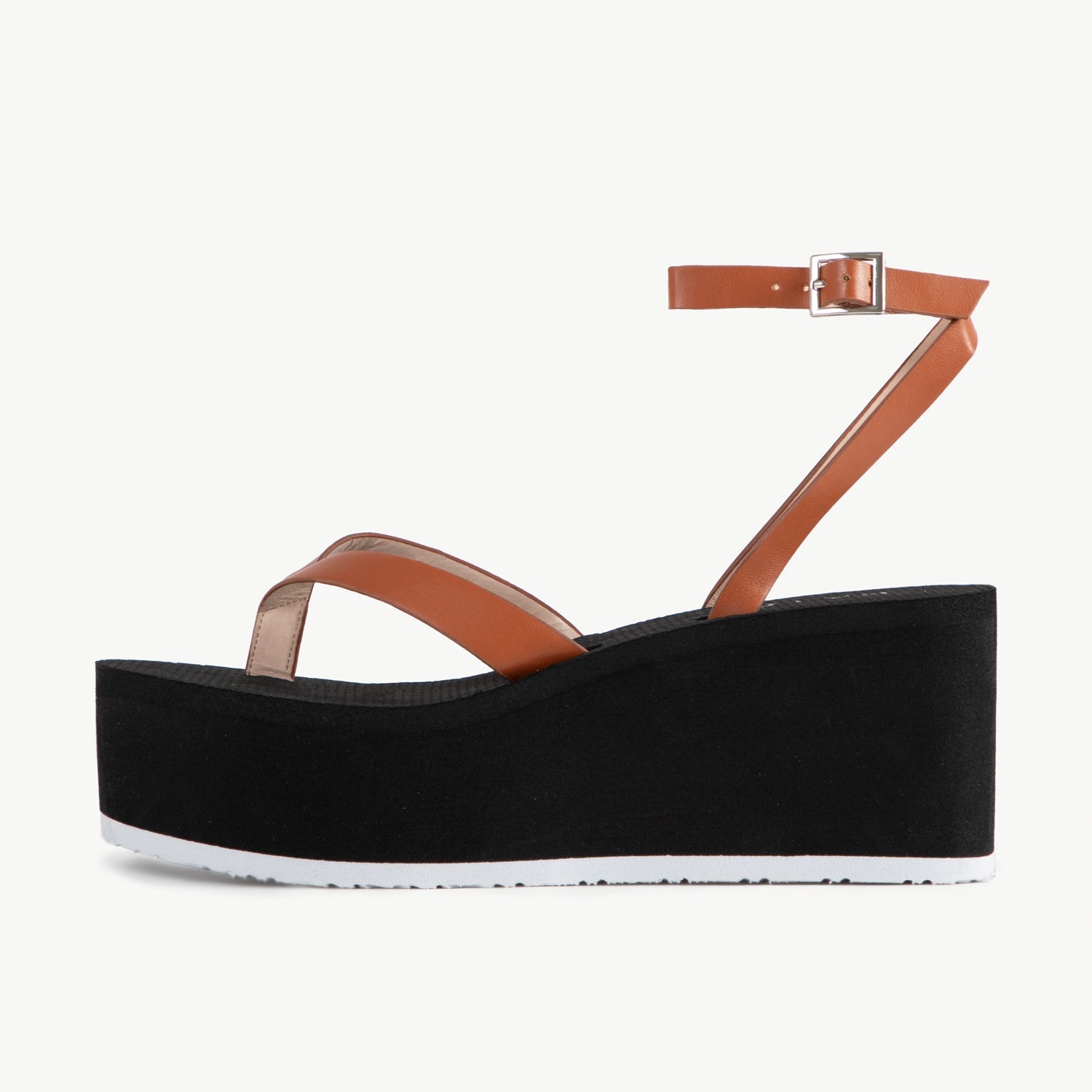 RAID Nika Flatform Sandal in Brown
