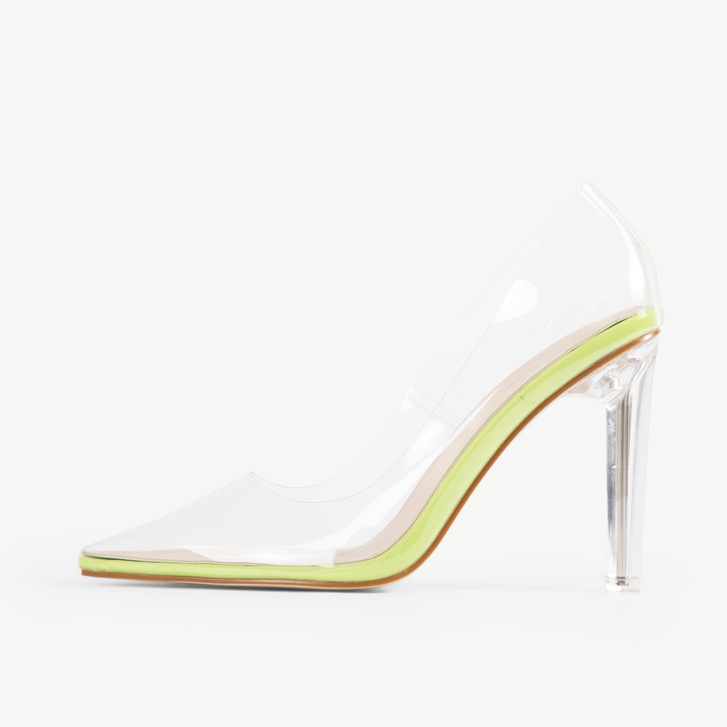 RAID Ridha Perspex Court Shoes In Green