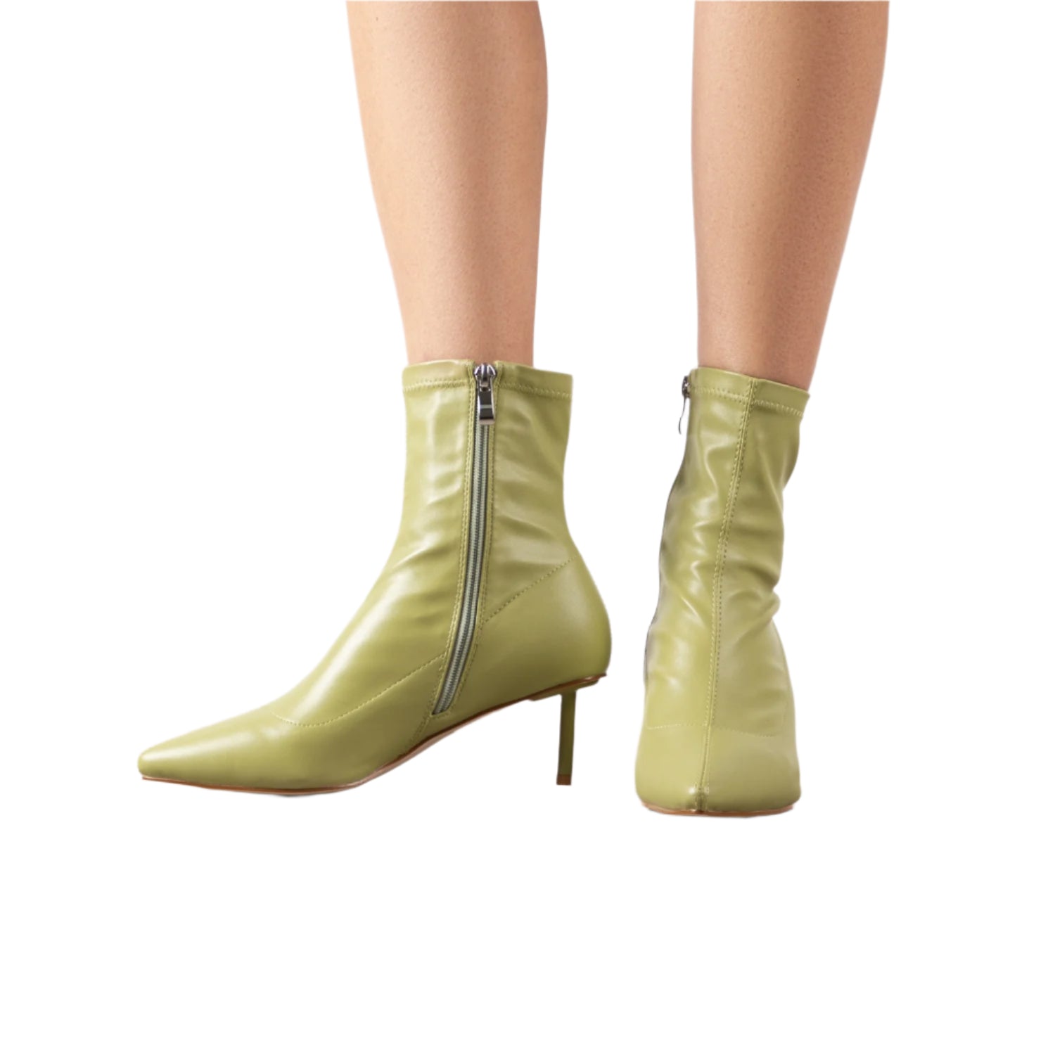 RAID Aletah Stiletto-Stiefelette in Limonengrün