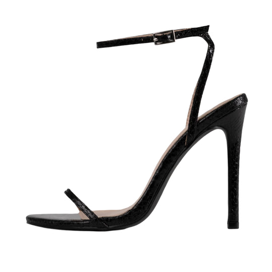 RAID Avani Stiletto Sandal In Black Snake
