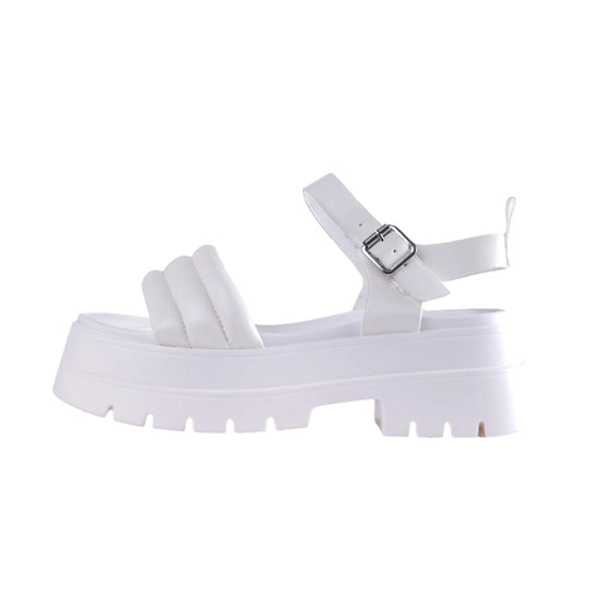 RAID Brenner Chunky Padded Sandal in White