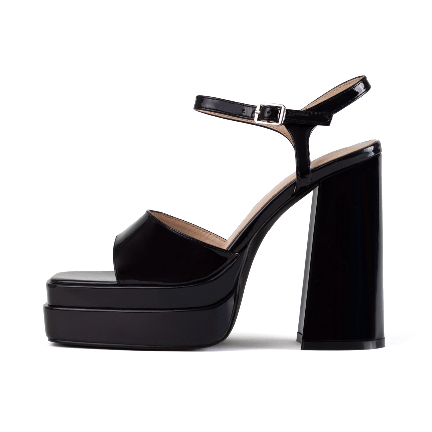 RAID Cassilia Block Heeled Sandals in Black