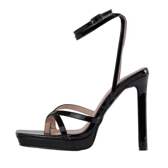 RAID Dimona Strappy Platform Heel in Black