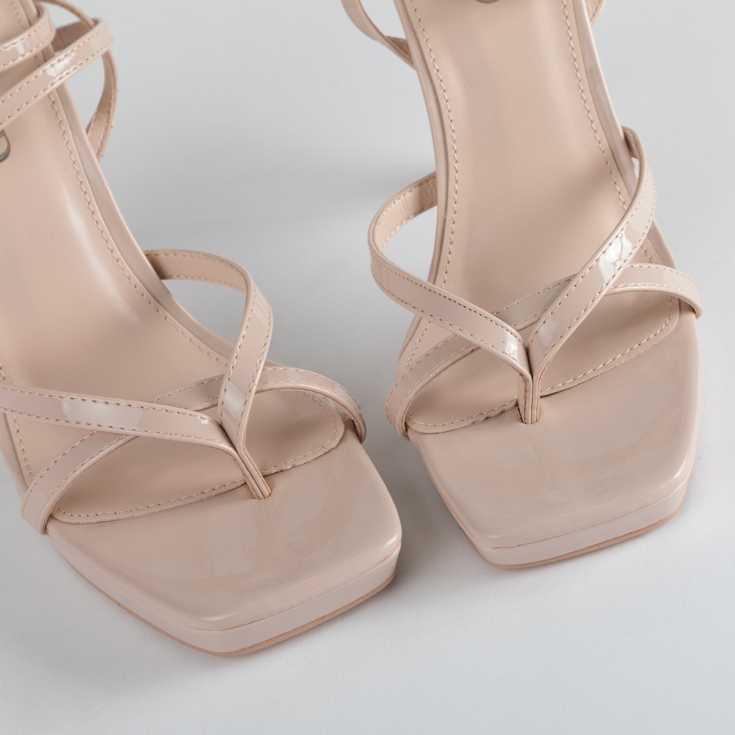RAID Dimona Strappy Platform Heel in Nude