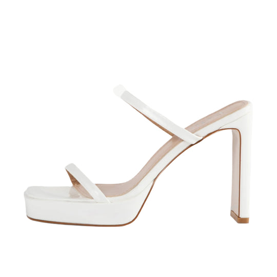 RAID Genica Heeled Mule in White