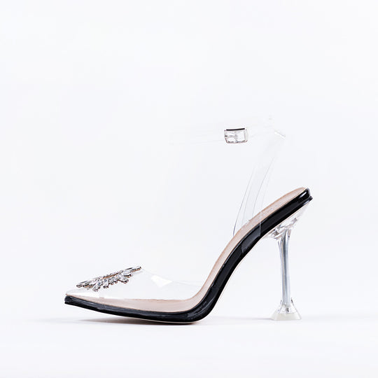 RAID Sterling Barely There Heel in Black