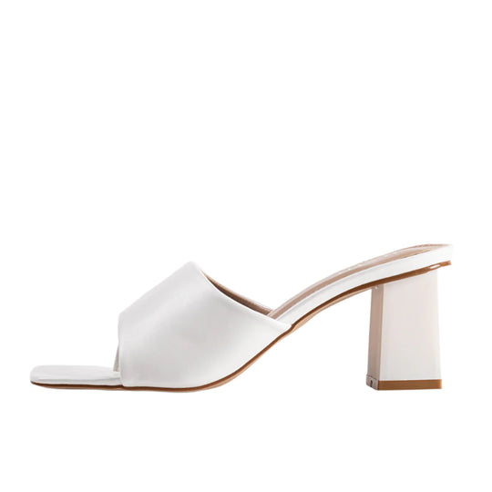 RAID Pia Heeled Mule in White