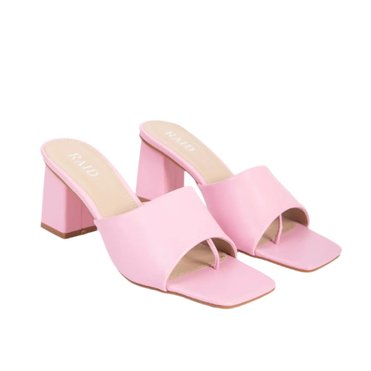 RAID Pia Heeled Mule in Pink