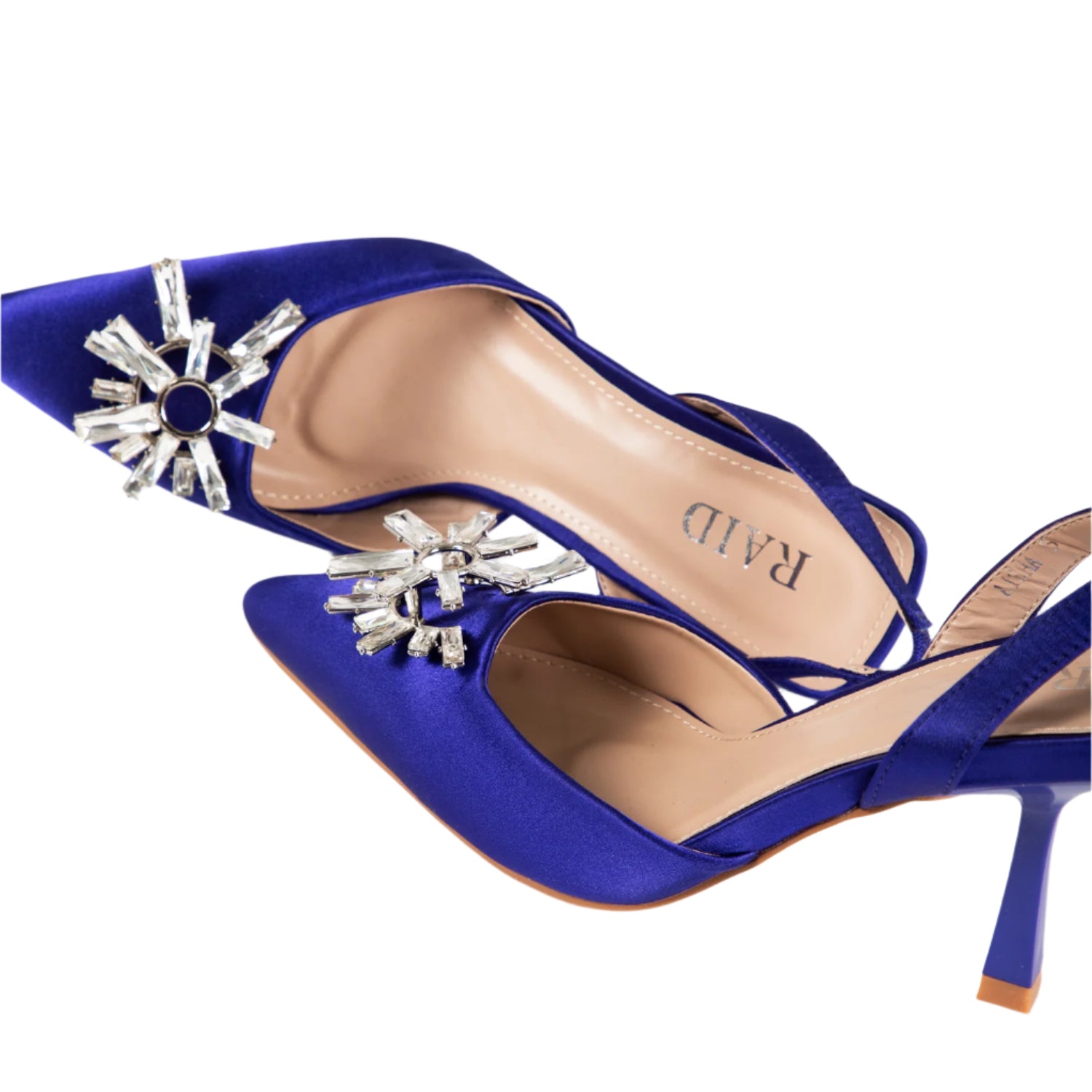 RAID Aisha Slingback Heeled Pump In Blue