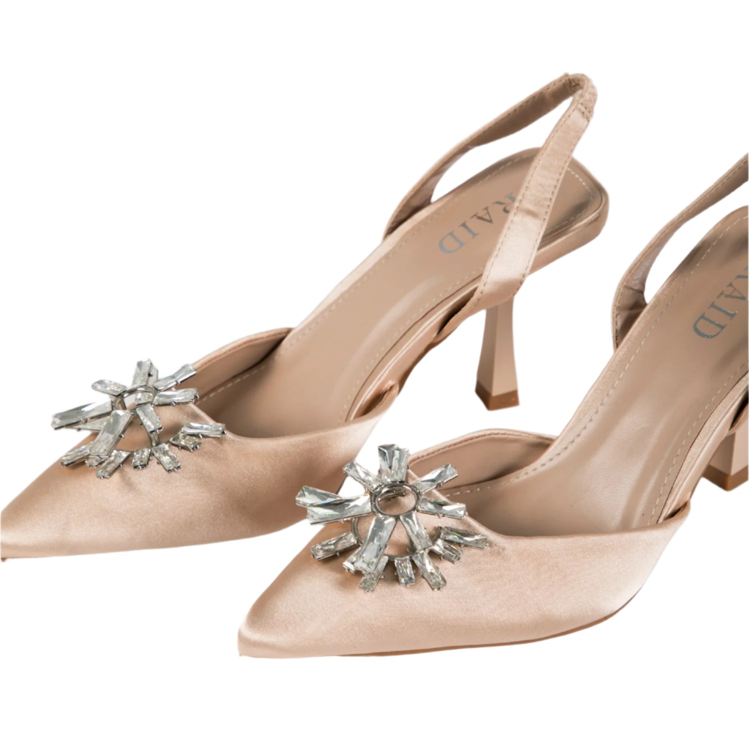 RAID Aisha Slingback Heeled Pump In Champagne