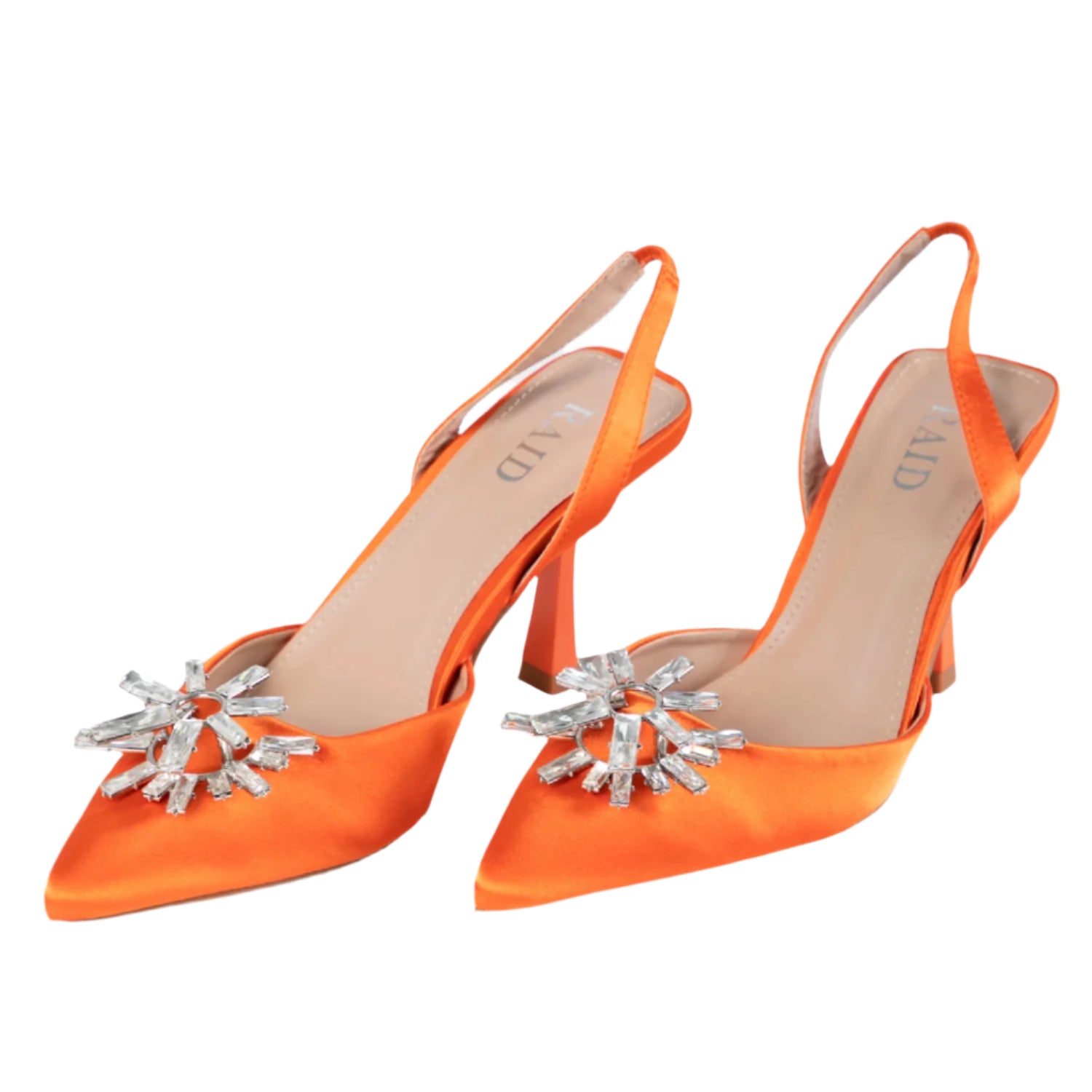 RAID Aisha Slingback Heeled Pump In Orange