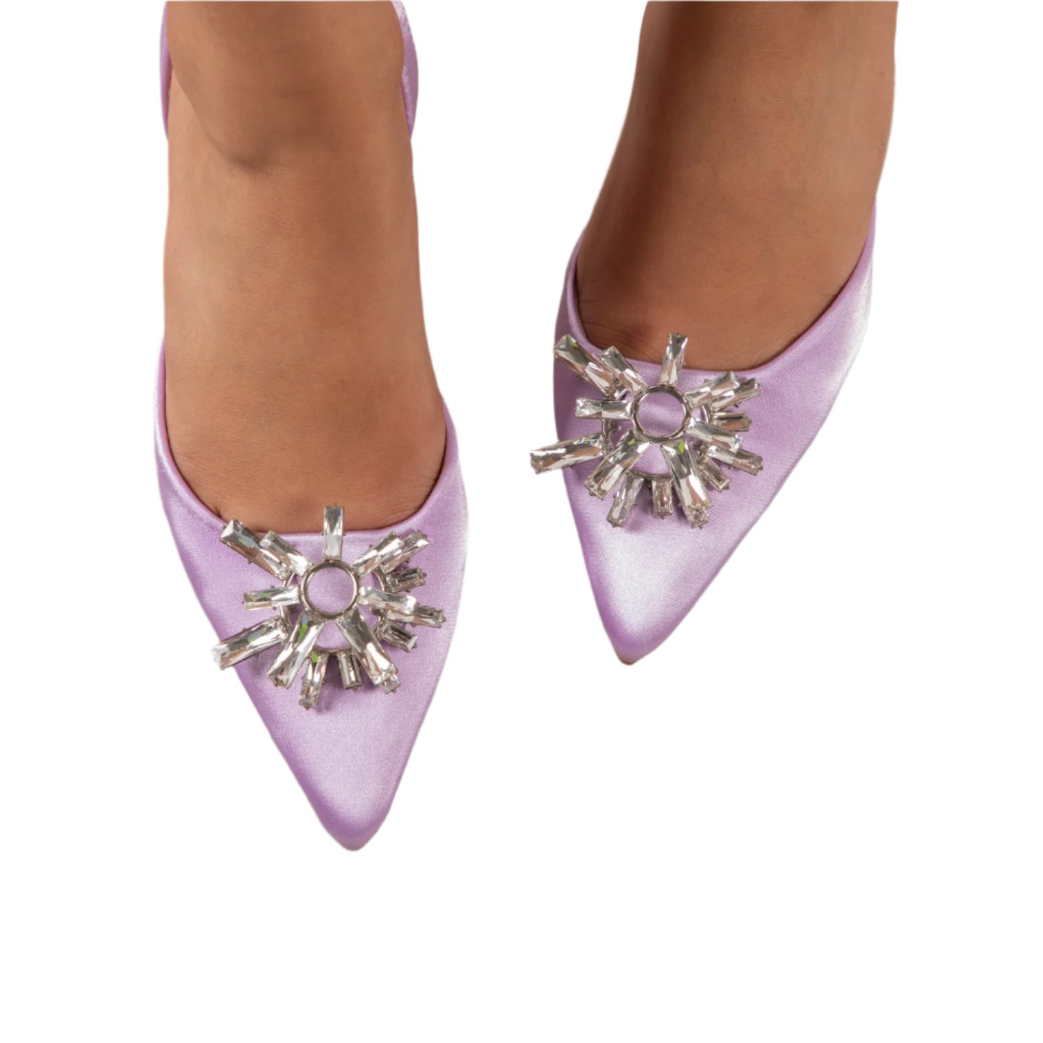 RAID Aisha Slingback Heeled Pump In Purple
