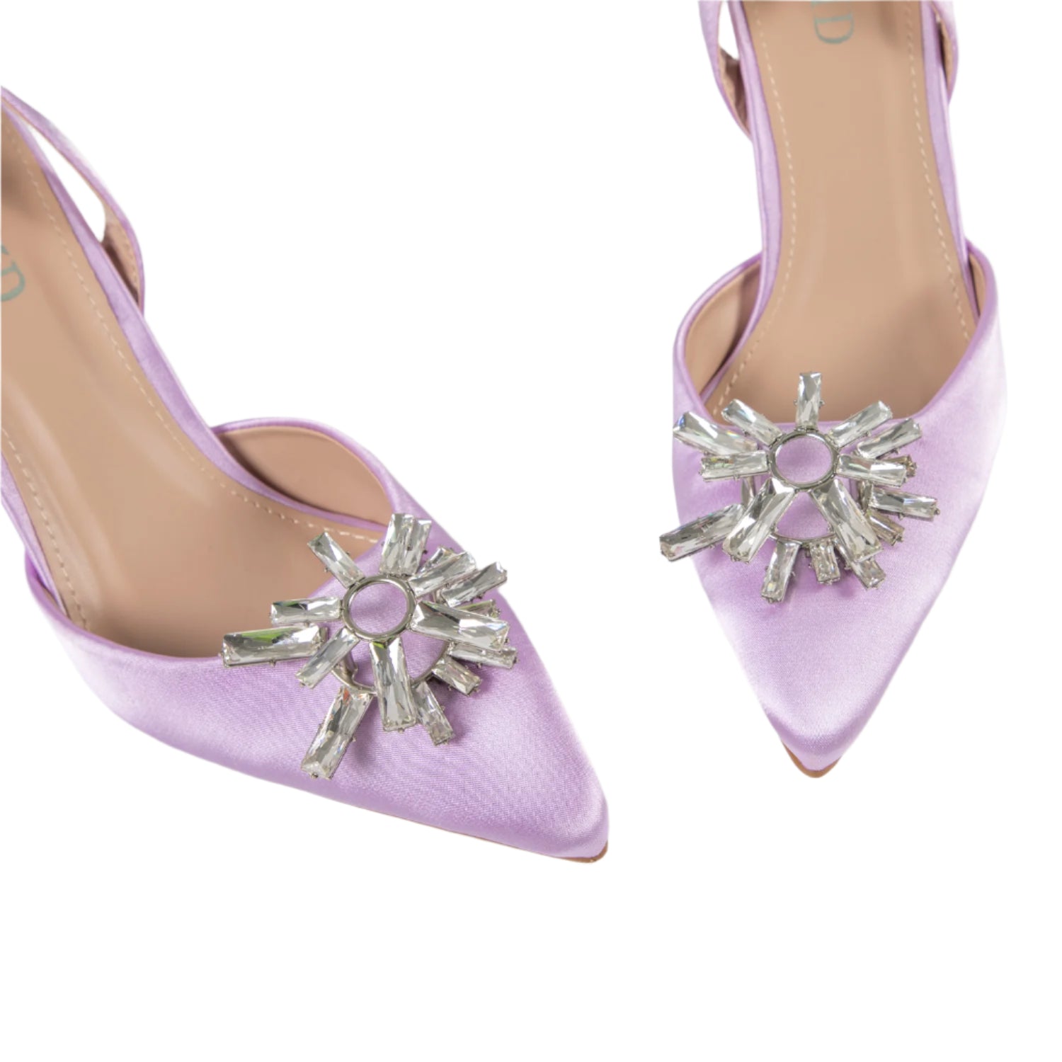 RAID Aisha Slingback Heeled Pump In Purple