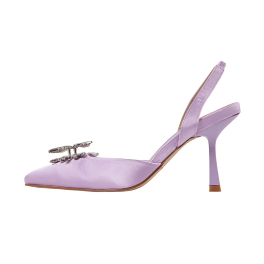RAID Aisha Slingback Heeled Pump In Purple