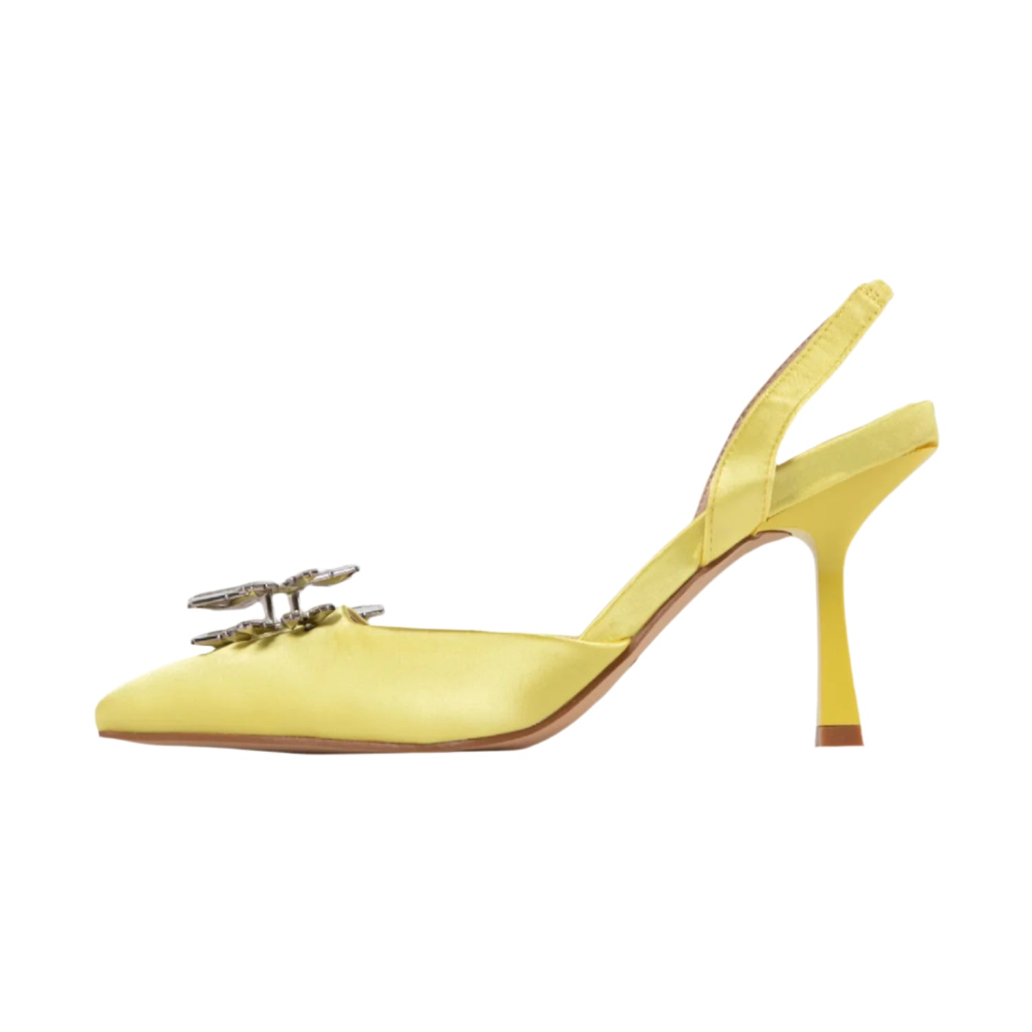 RAID Aisha Slingback Heeled Pump In Yellow