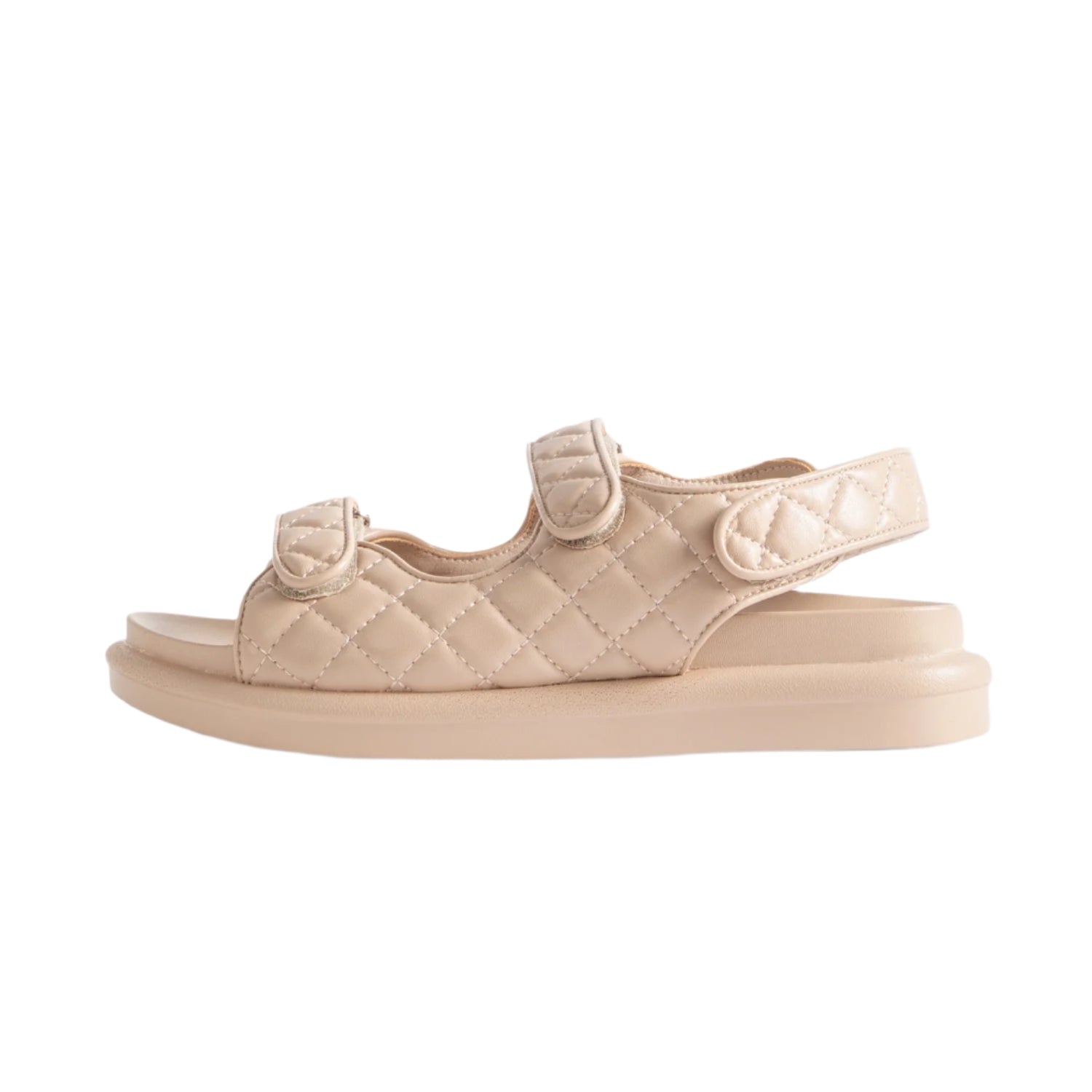 RAID Amylia Quilted Sandal in Beige