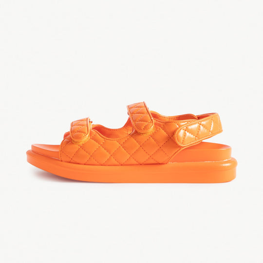 RAID Amylia Quilted Sandal in Orange