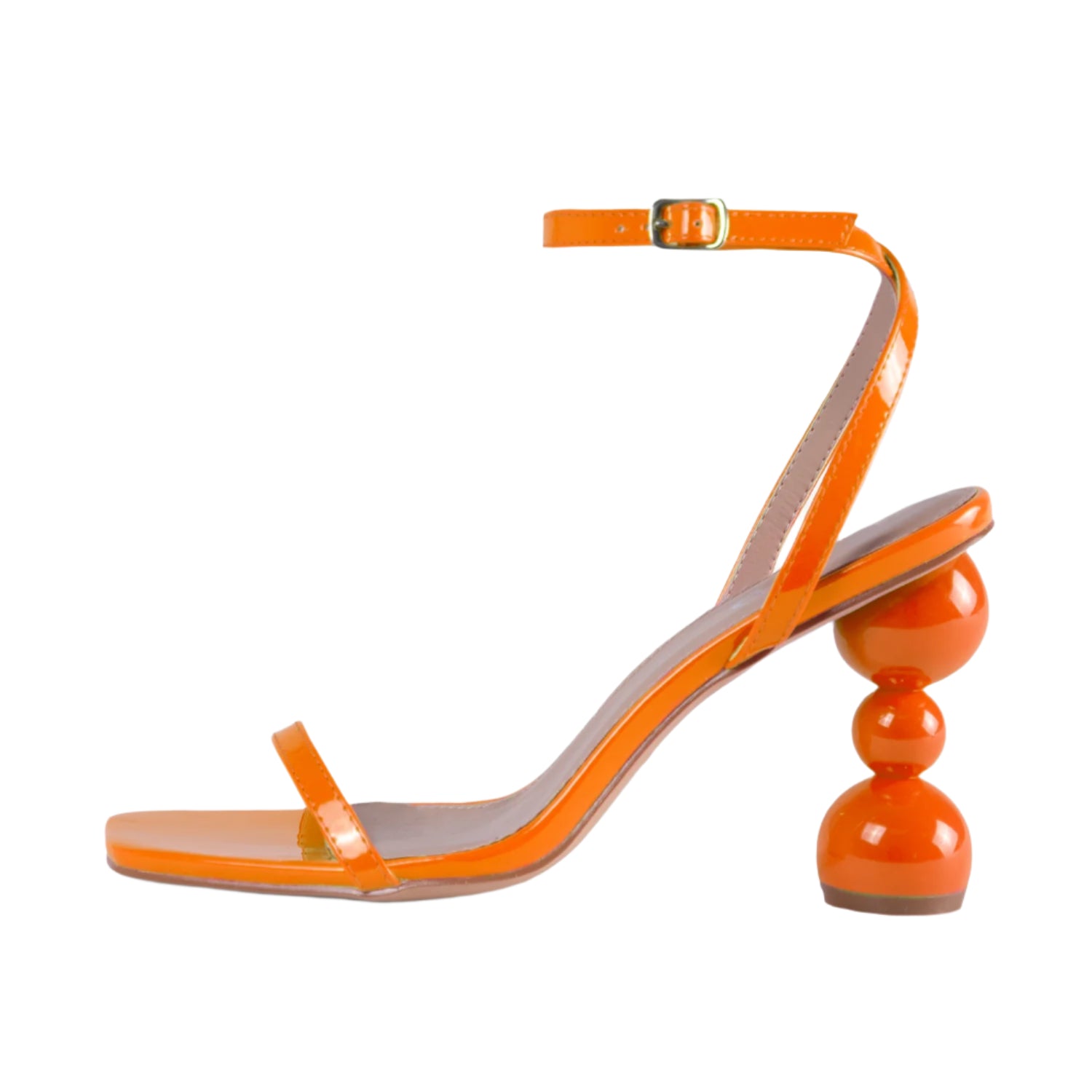 RAID Ashby Heeled Sandal in Orange