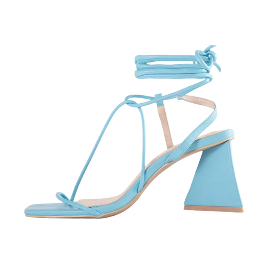 RAID Aysha Strappy Block Heel in Blue