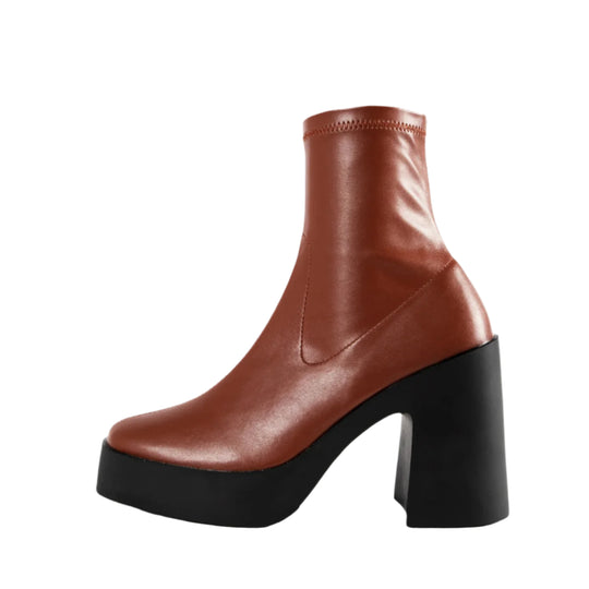 RAID Beena Platform Ankle Boot in Tan