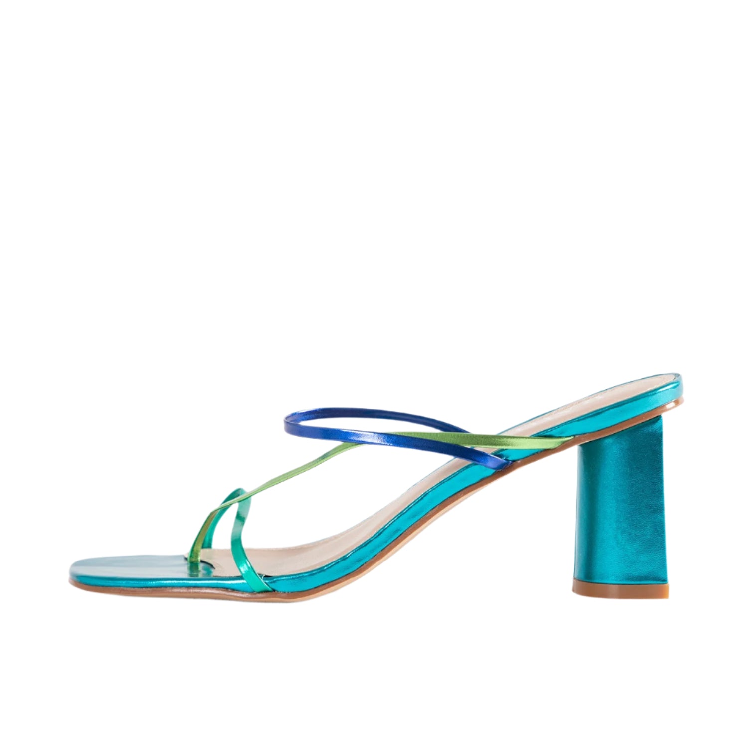 RAID Brioni Heeled Sandal in Blue Multi