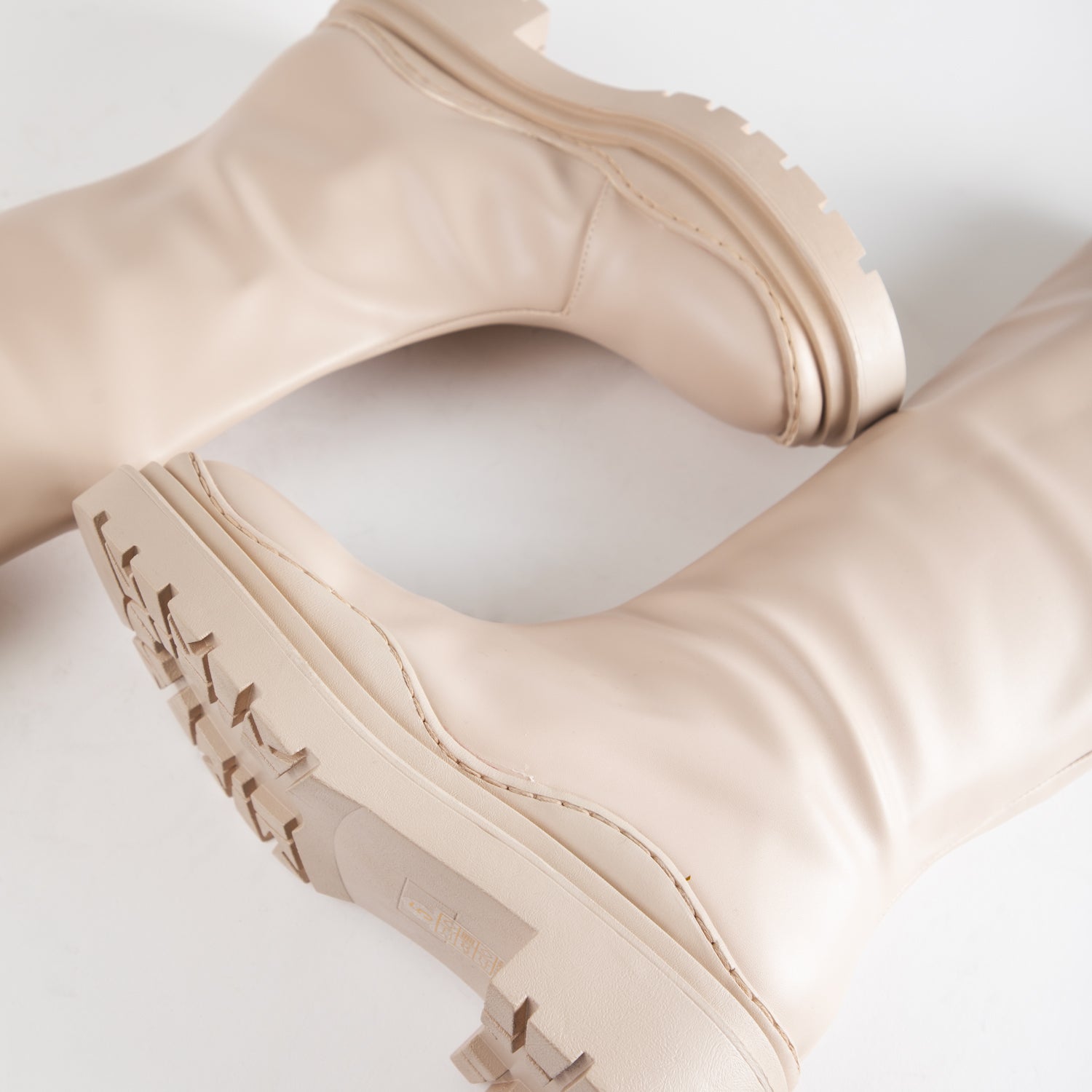 RAID Catania Knee High Boot In Nude