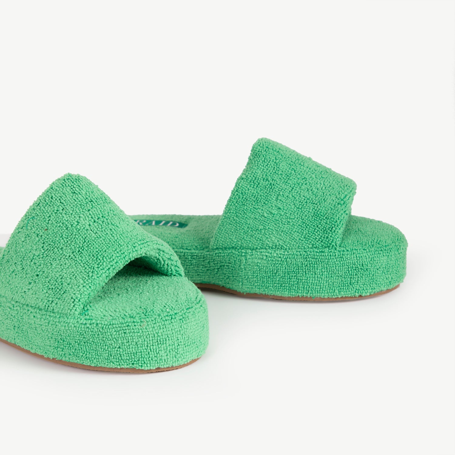 RAID Colin Chunky Slider Slipper in Green