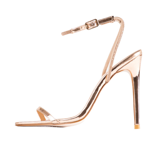 RAID Denisha Heeled Sandal in Rose Gold