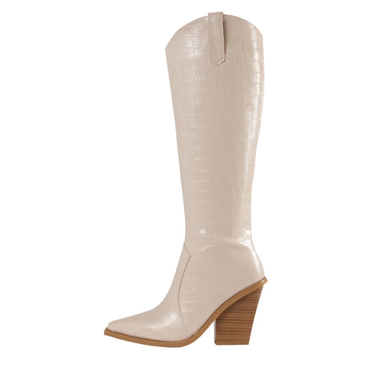 RAID Enrique Western Long Boot In Nude