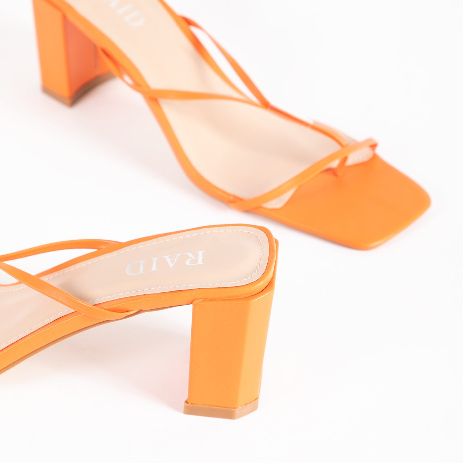 RAID Freddy Heeled Mule in Orange