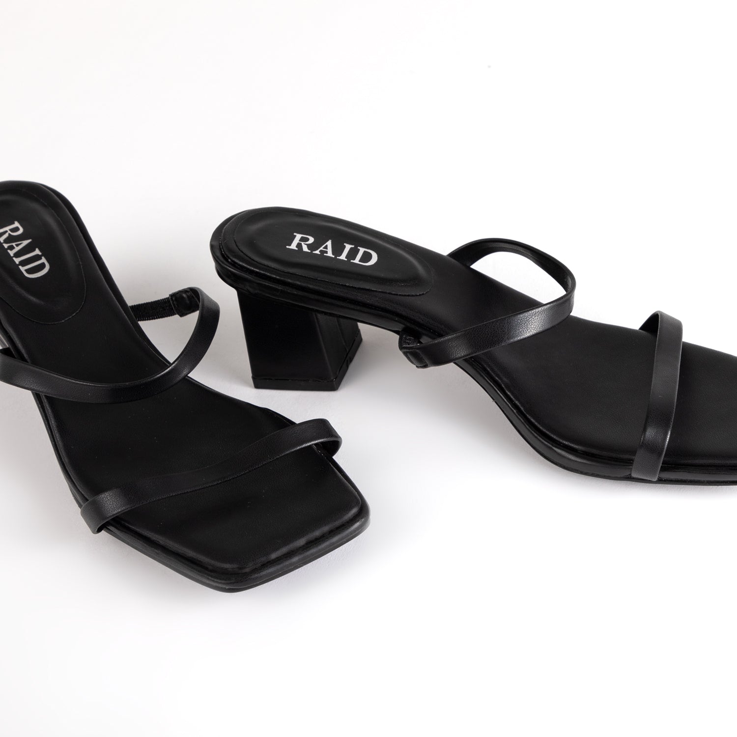 RAID Frieda Block Heeled Mule in Black