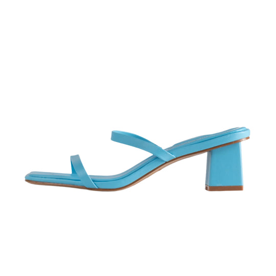 RAID Frieda Block Heeled Mule in Blue