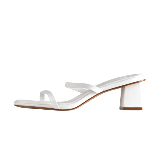 RAID Frieda Block Heeled Mule in White