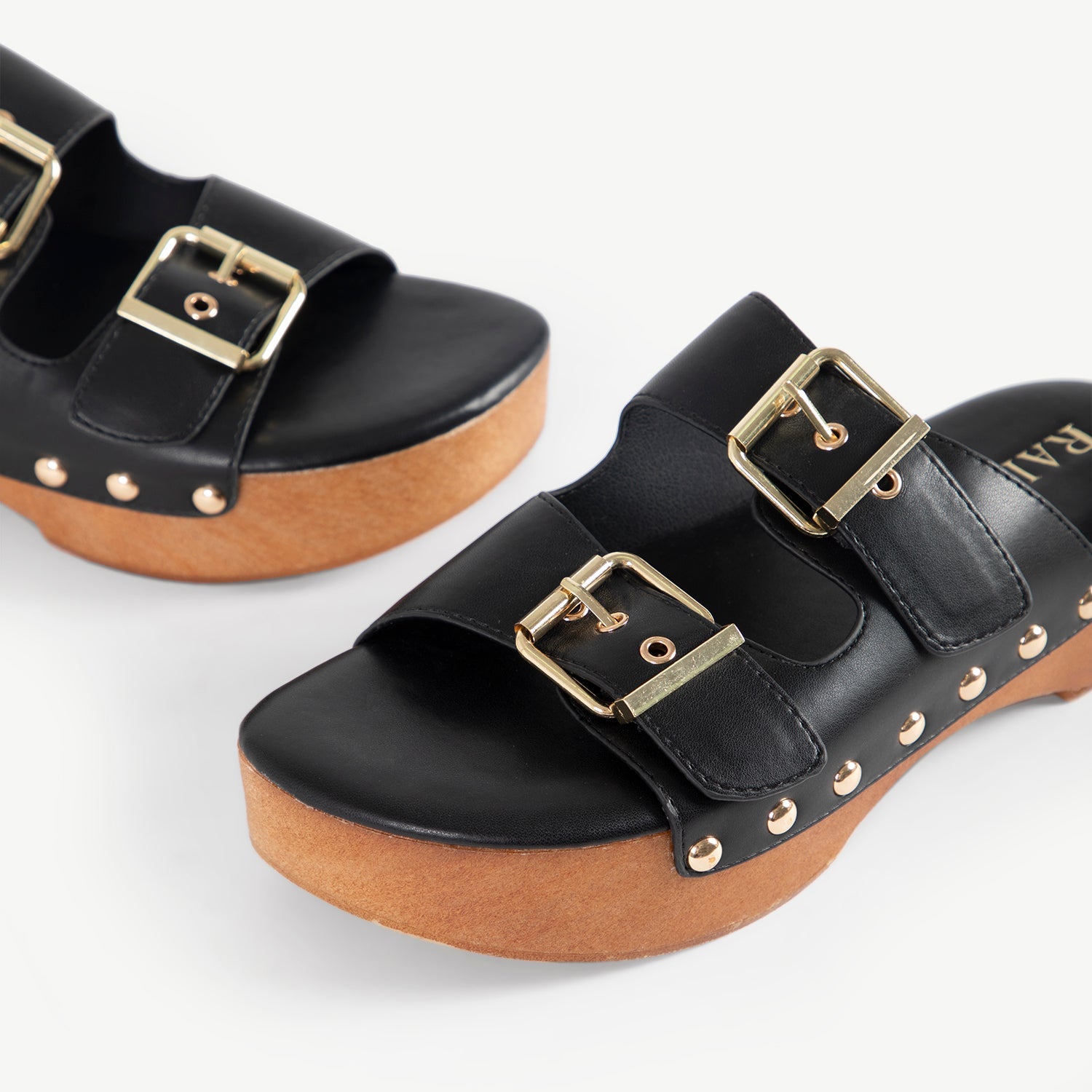 RAID Hellena Buckled Sandal in Black