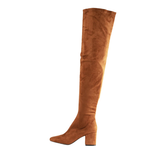 RAID Kola_4 Over The Knee Boot in Cognac