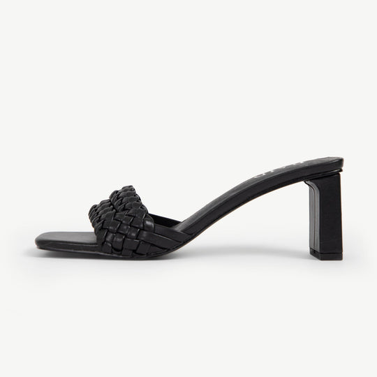 RAID Krivah Heeled Mules in Black
