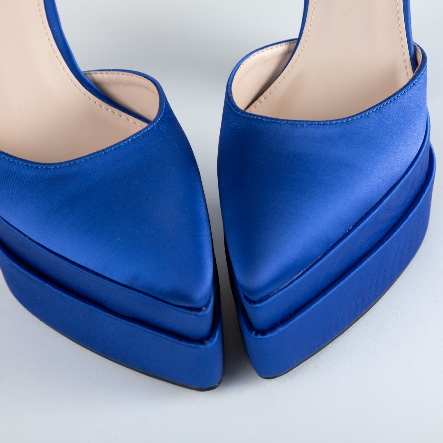 RAID Lavender Platform Heel in Blue