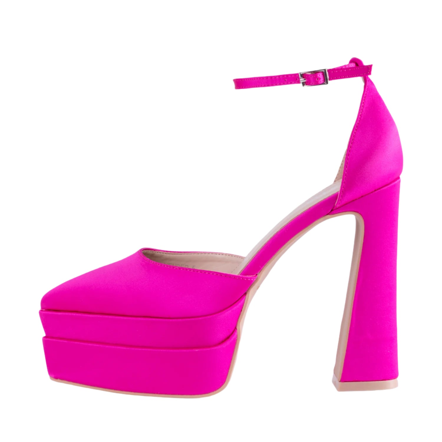 Venus Pink Platform Tie-Up Heels – Aashi.Co