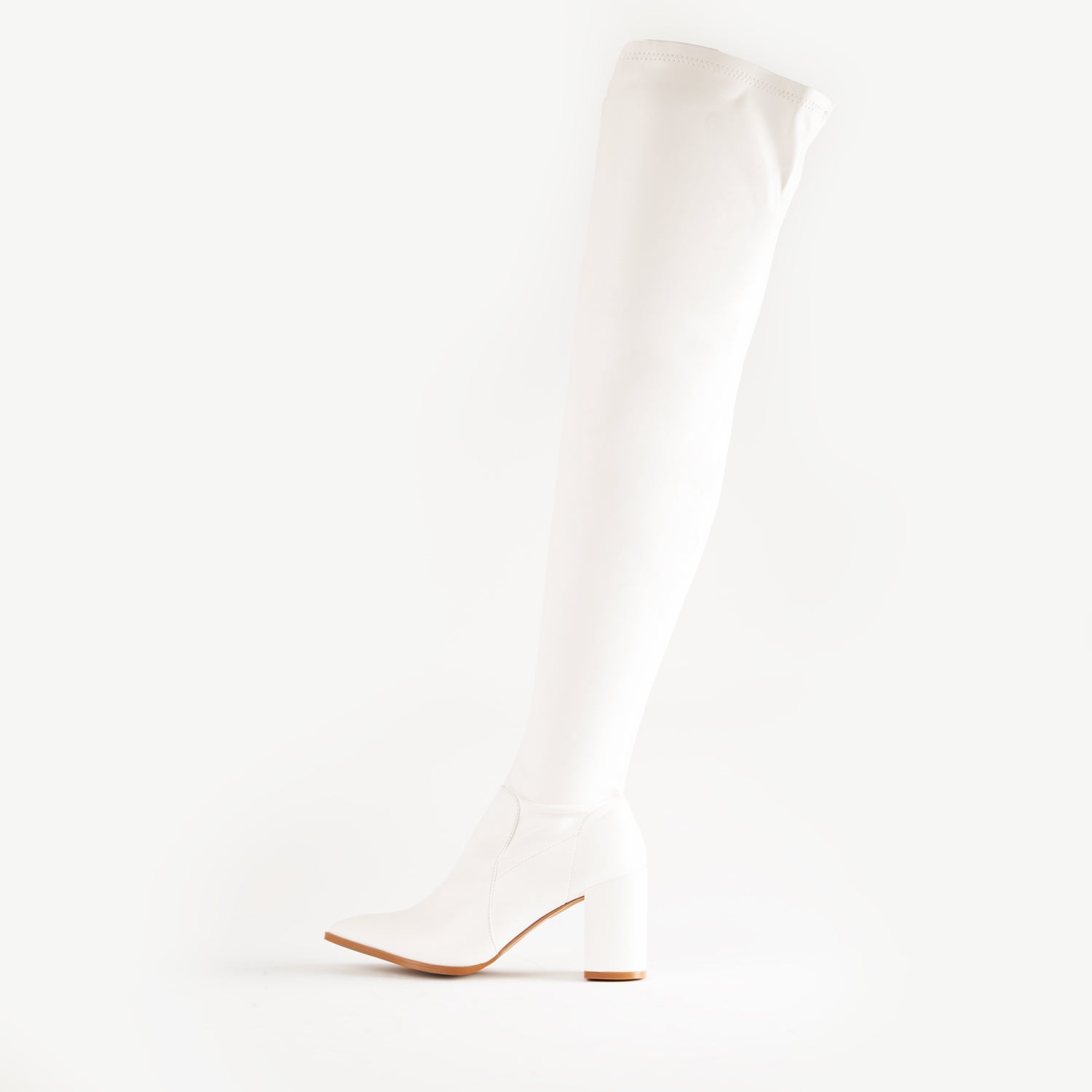 RAID Leonorr Over The Knee Boot in White