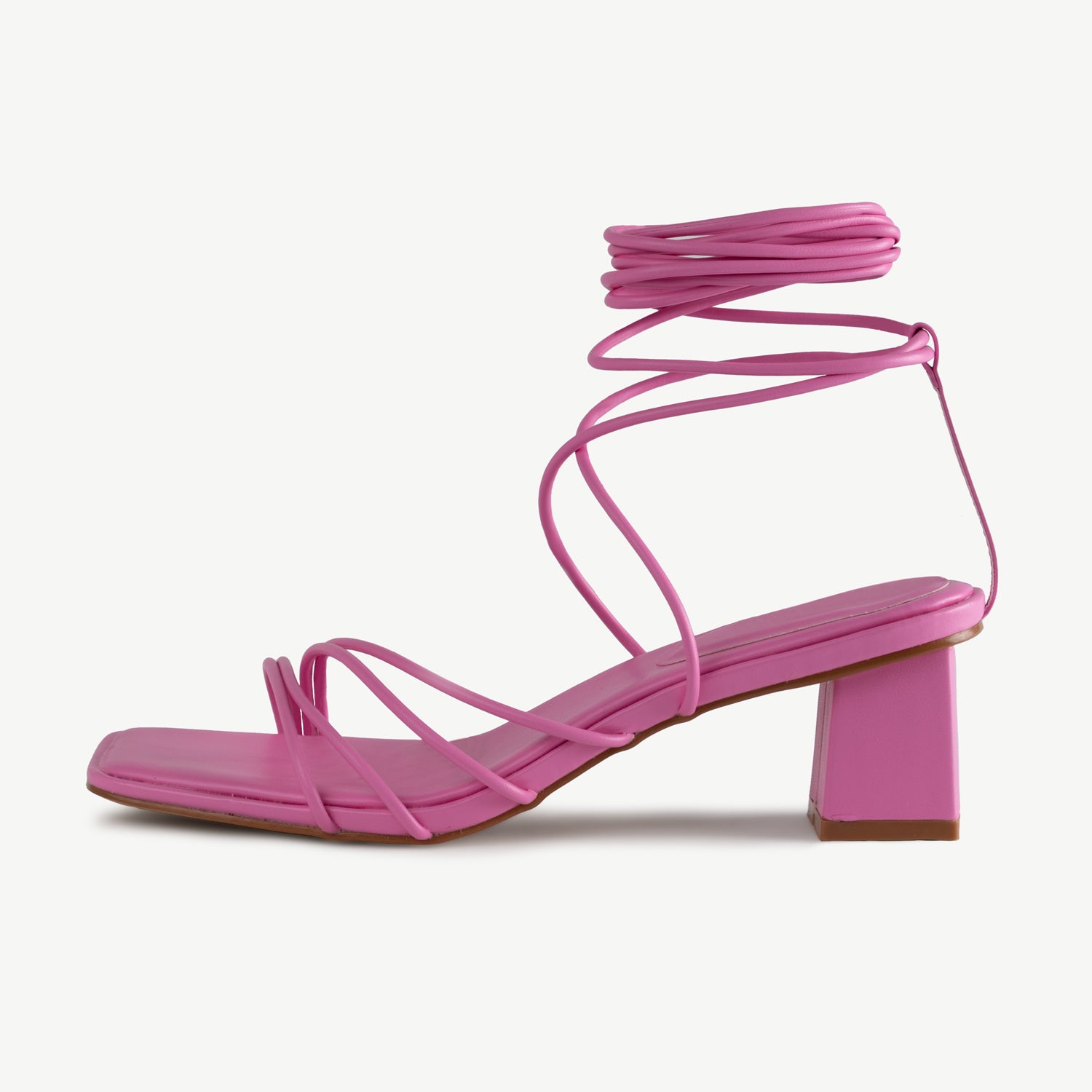 RAID Lycia Lace Up Sandal in Pink