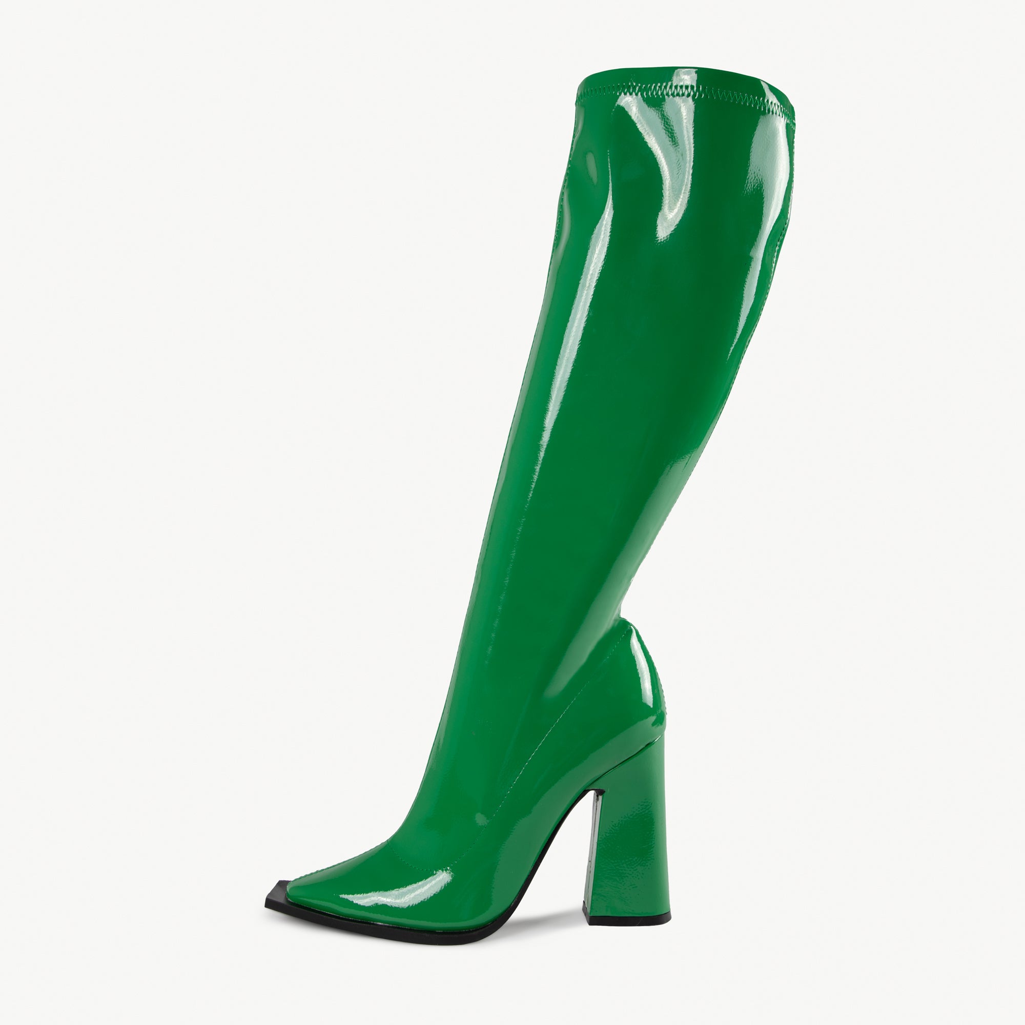 RAID Maxique Block Heeled Boot in Green