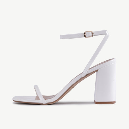 RAID Molika Block Heeled Sandal in White