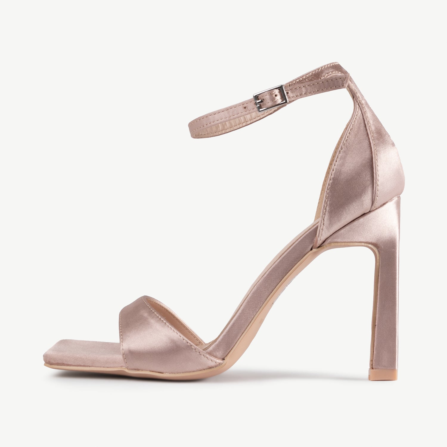 Nude satin best sale sandals