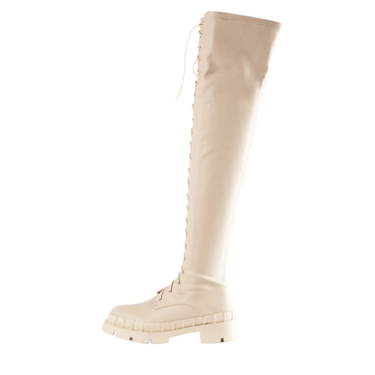 RAID Oakford Over the Knee Boot in White